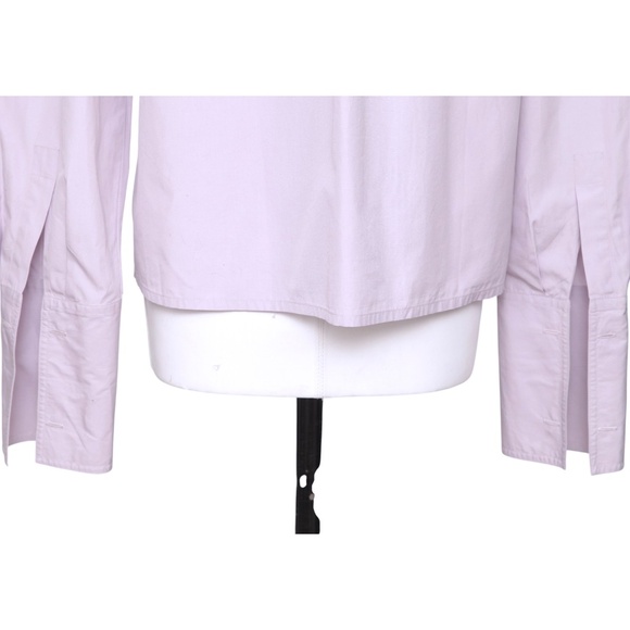 CHANEL Shirt Button Down Long Sleeve Lavender Button Up Collar VINTAGE - Picture 10 of 14